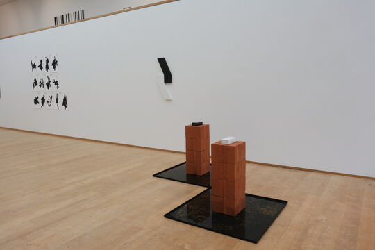 Werke von Kammerer-Luka in der Ausstellung "Black or White and Nothing More?"