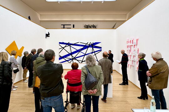 Künstlergespräch zur Ausstellung "System und Zufall" von Norbert Thomas